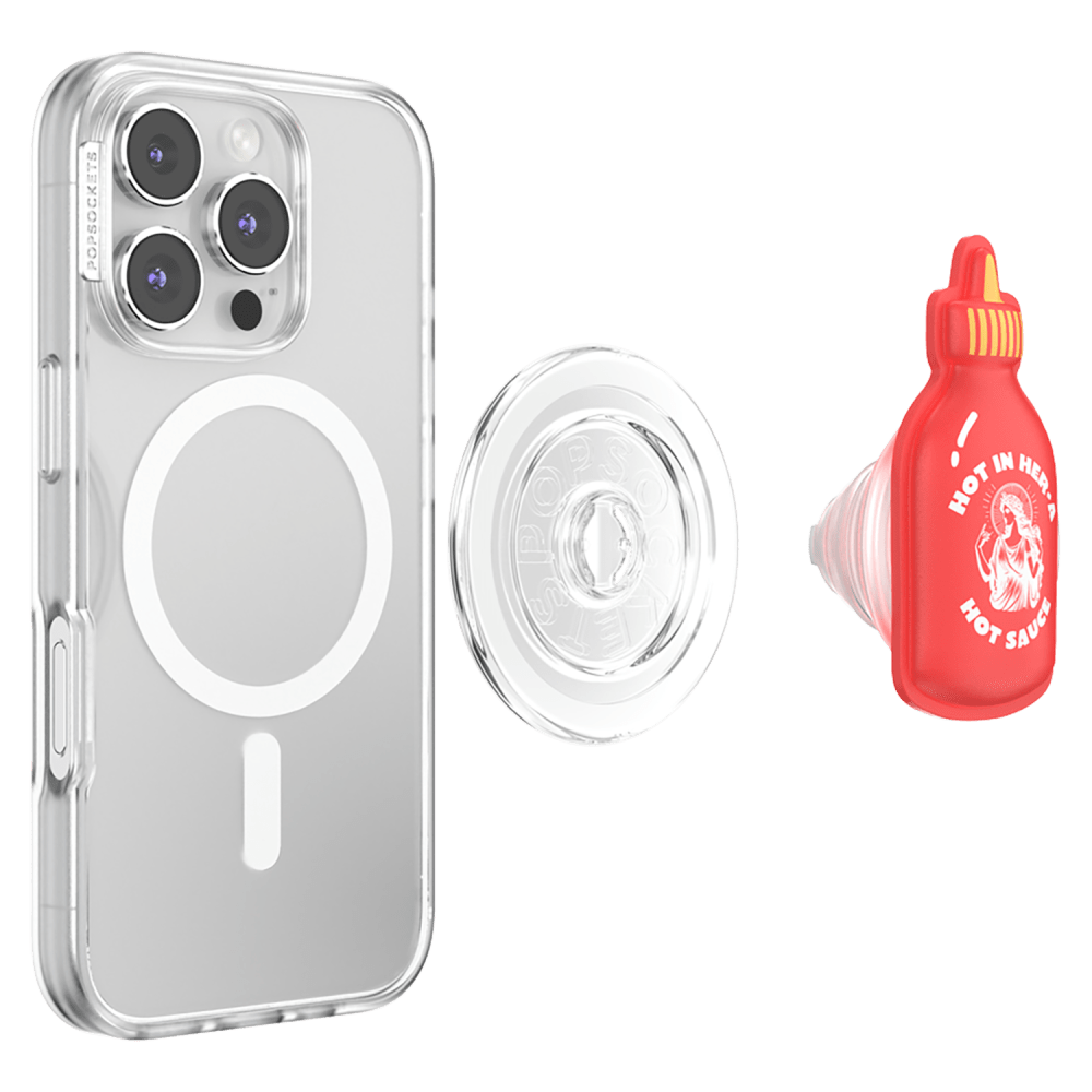 Wholesale cell phone accessory PopSockets - PopGrip MagSafe Circle - Hot Sauce