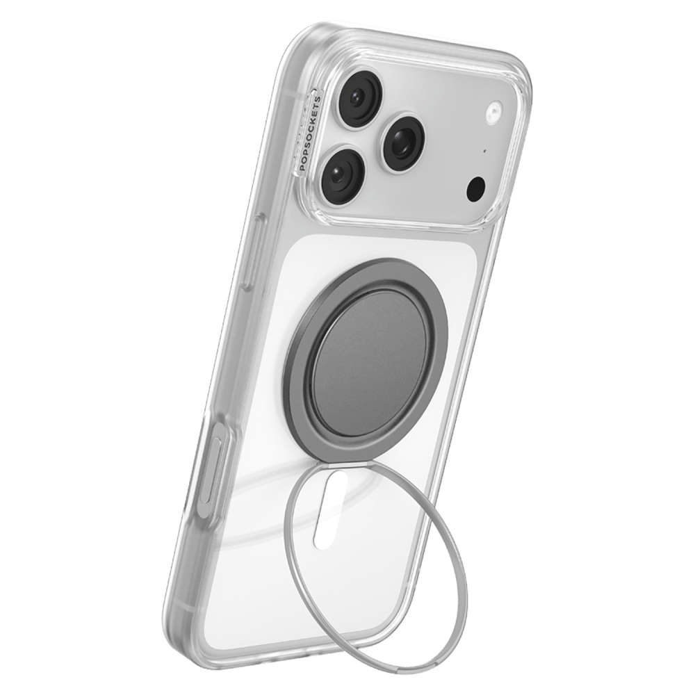 Wholesale cell phone accessory PopSockets - PopGrip Low Profile MagSafe Circle - Gunmetal