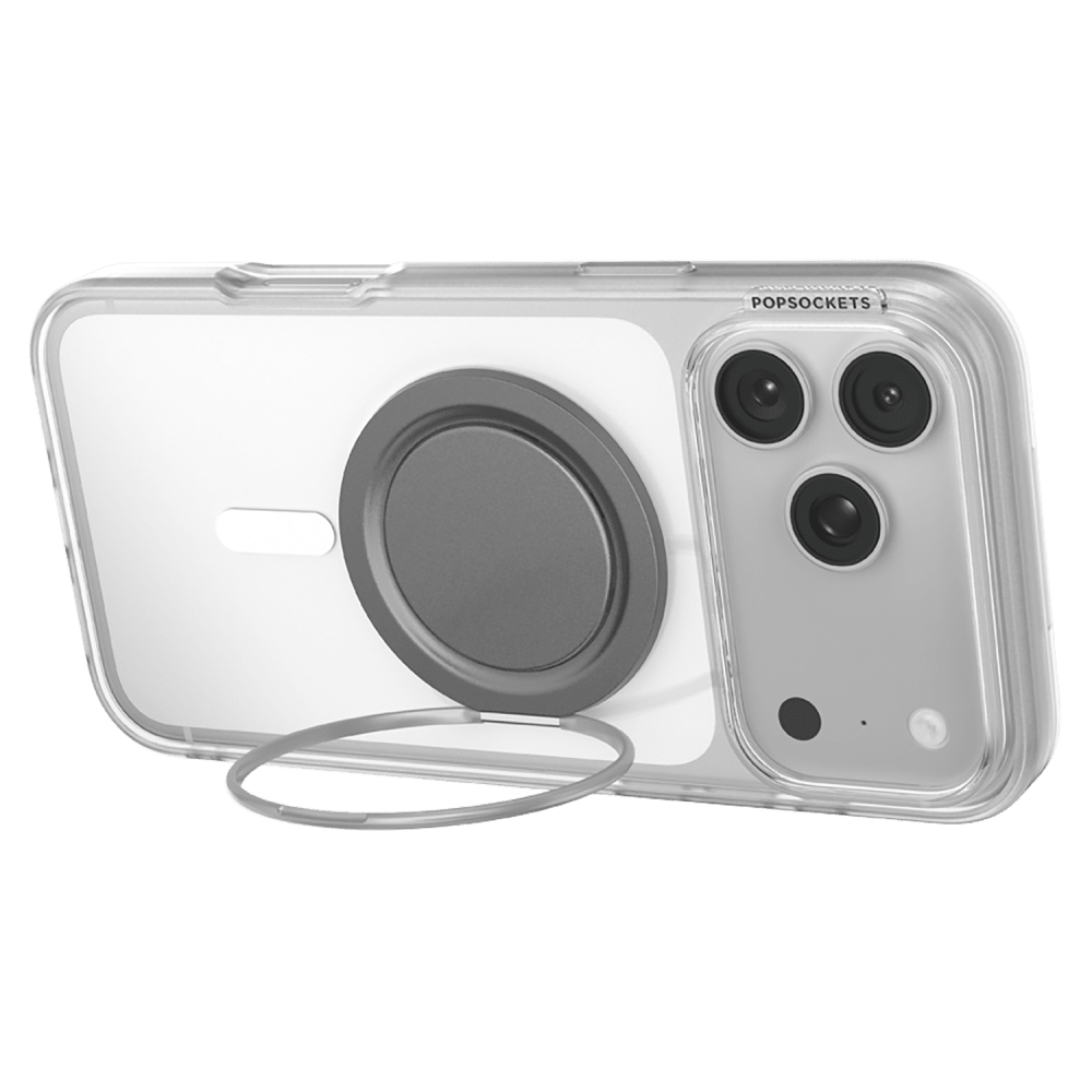 Wholesale cell phone accessory PopSockets - PopGrip Low Profile MagSafe Circle - Gunmetal