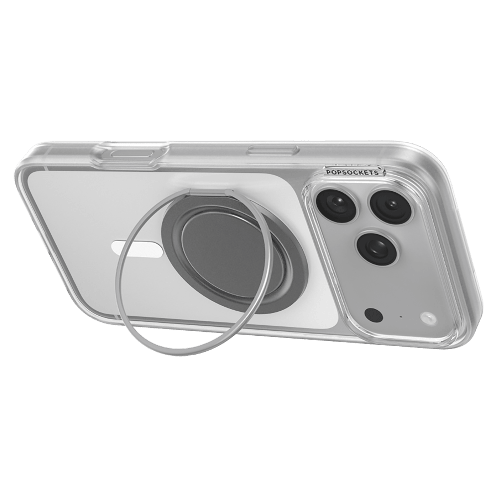 Wholesale cell phone accessory PopSockets - PopGrip Low Profile MagSafe Circle - Gunmetal