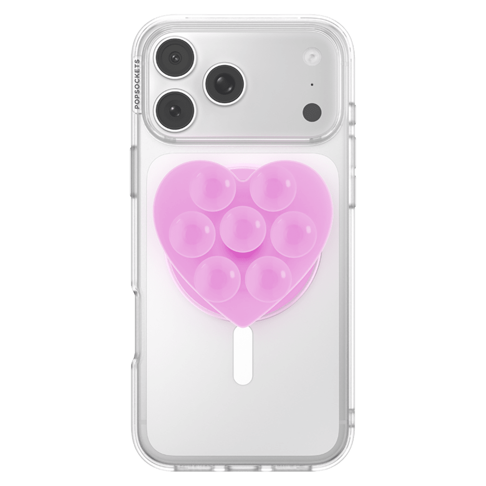 Wholesale cell phone accessory Popsockets - MagSafe PopGrip Suck-Up Heart - Baby Pink