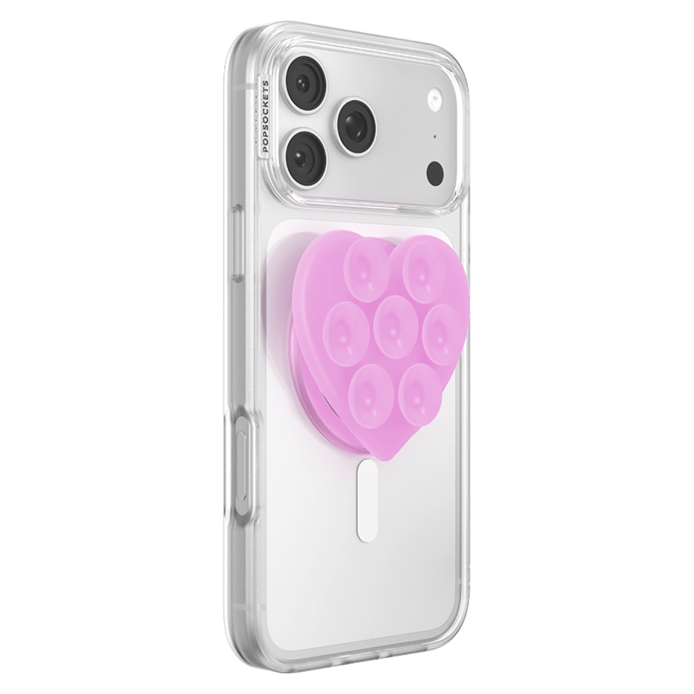 Wholesale cell phone accessory Popsockets - MagSafe PopGrip Suck-Up Heart - Baby Pink