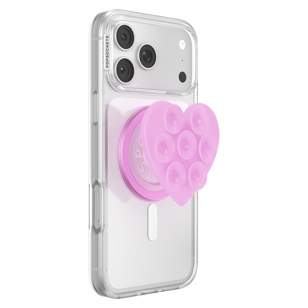 Wholesale cell phone accessory Popsockets - MagSafe PopGrip Suck-Up Heart - Baby Pink