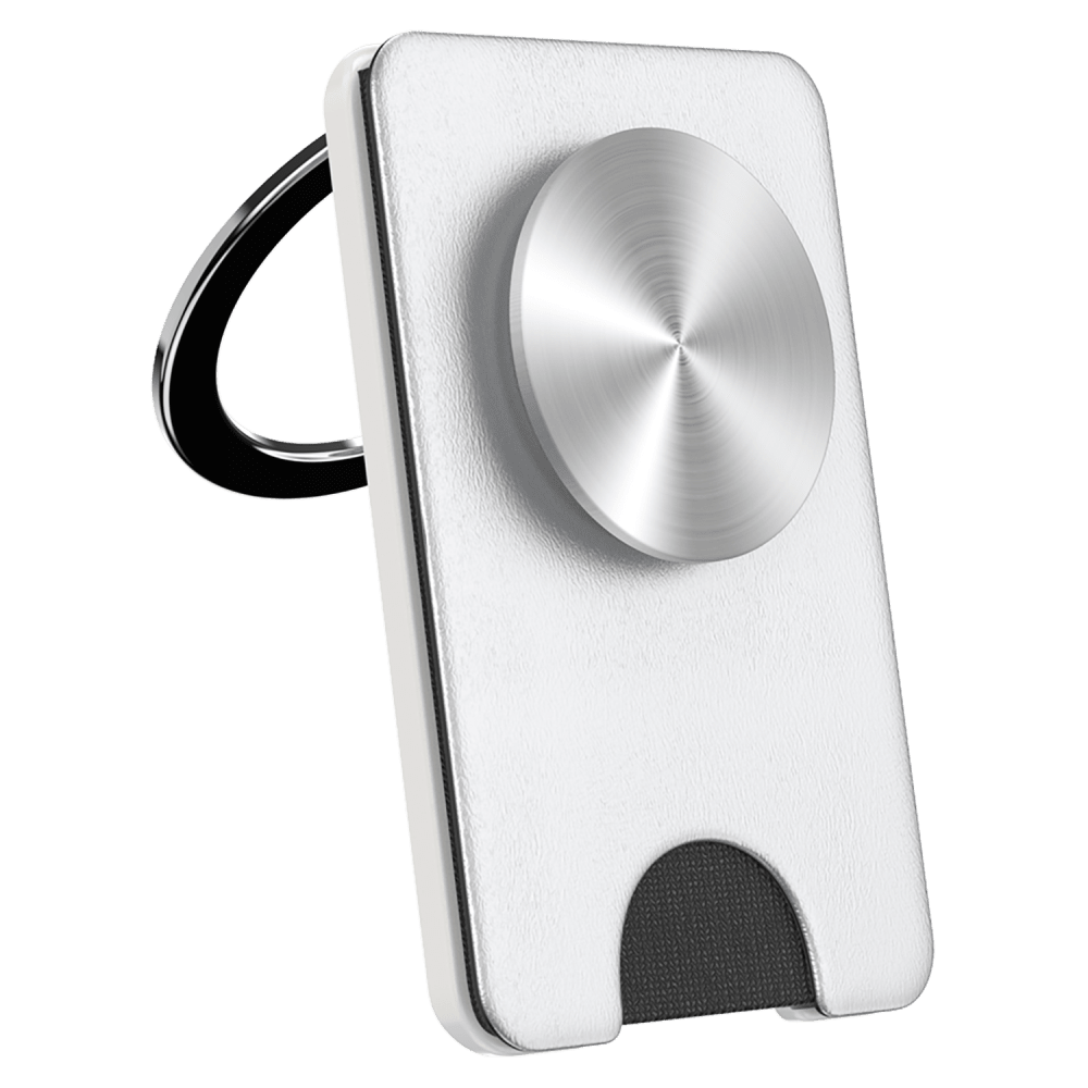 Wholesale cell phone accessory Popsockets - Kick-Out PopWallet Plus - Silver Radial