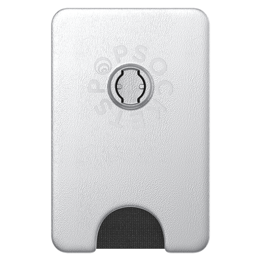 Wholesale cell phone accessory Popsockets - Kick-Out PopWallet Plus - Silver Radial