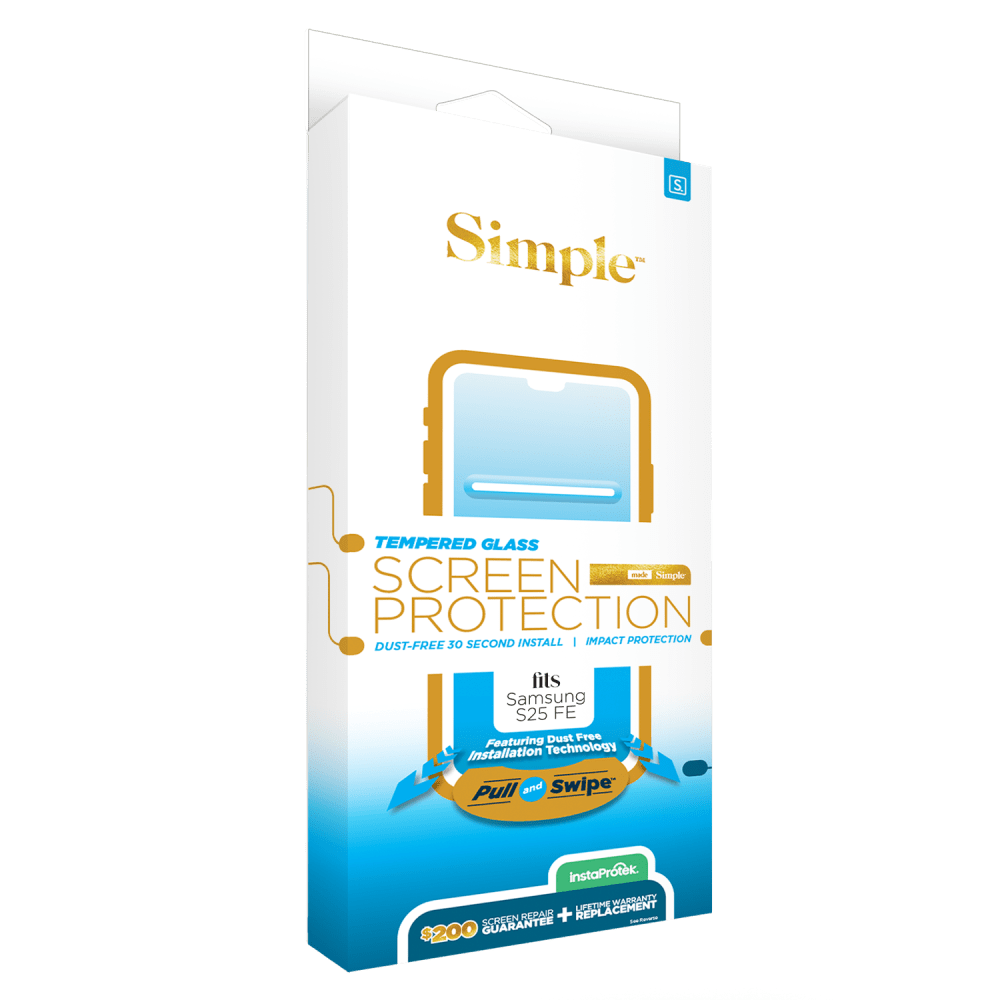 Wholesale cell phone accessory Simple - $200 Dust Removal Guided Tempered Glass Screen Protector