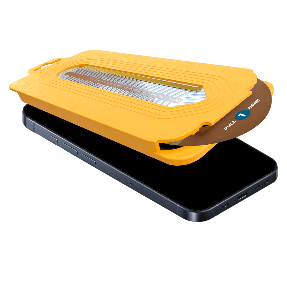 Wholesale cell phone accessory Simple - $200 Guided Tempered Glass Screen Protector for Apple