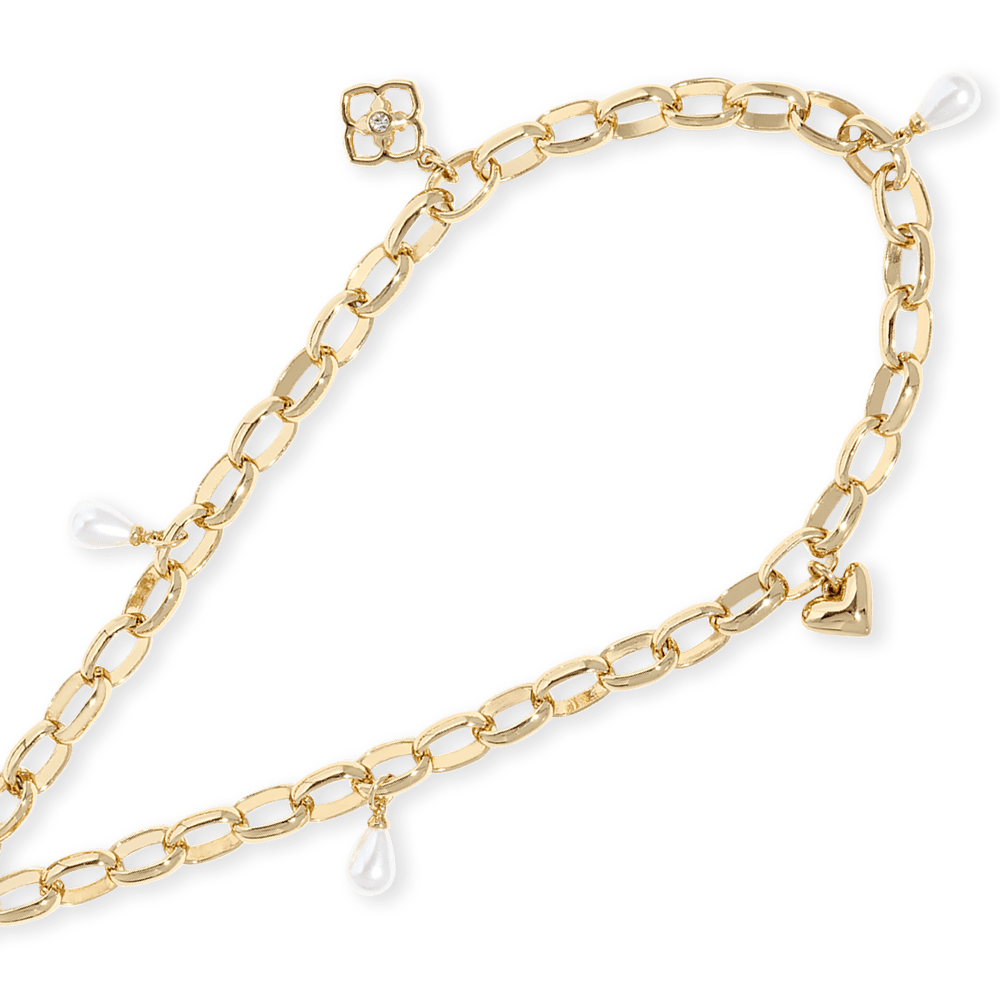Wholesale cell phone accessory Kendra Scott - Anchor Card Phone Wristlet - Gold Charm