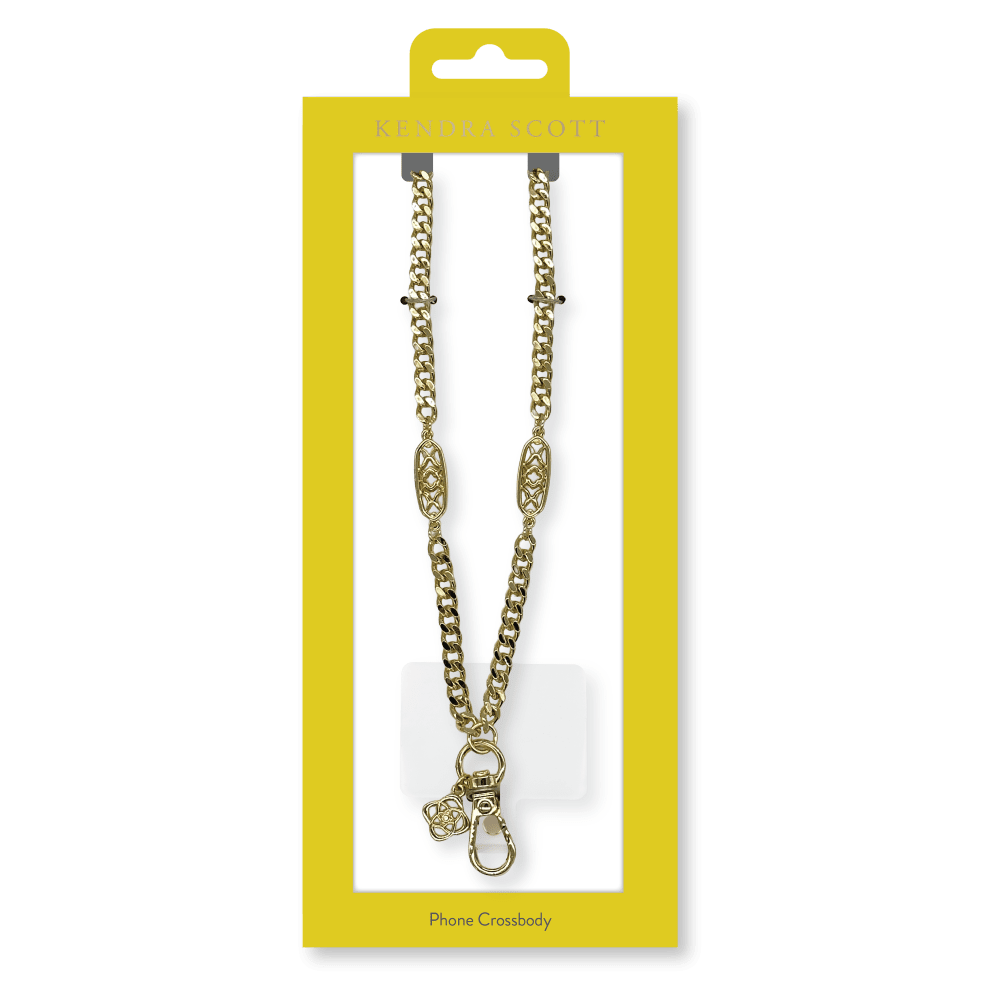 Wholesale cell phone accessory Kendra Scott - Phone Crossbody - Gold Filigree