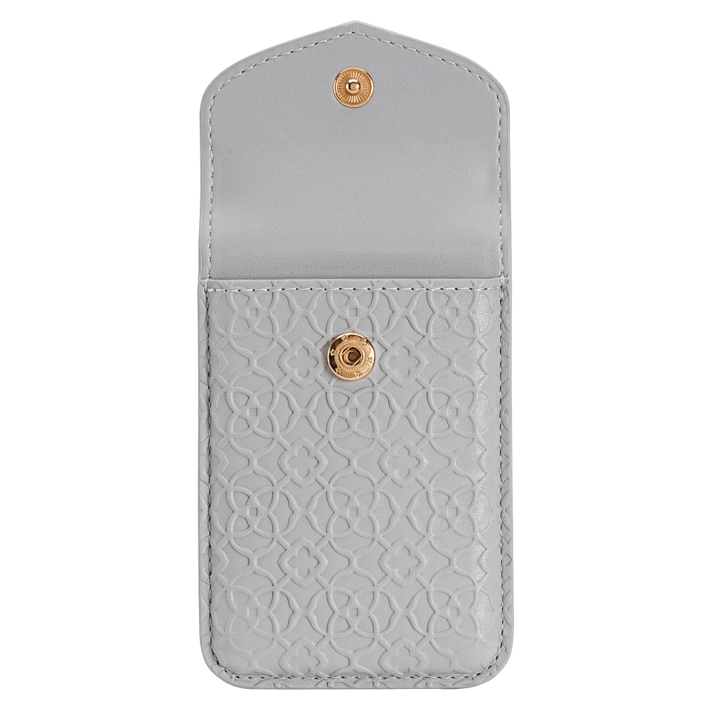 Wholesale cell phone accessory Kendra Scott - Magnetic MagSafe Snap Wallet - Gray