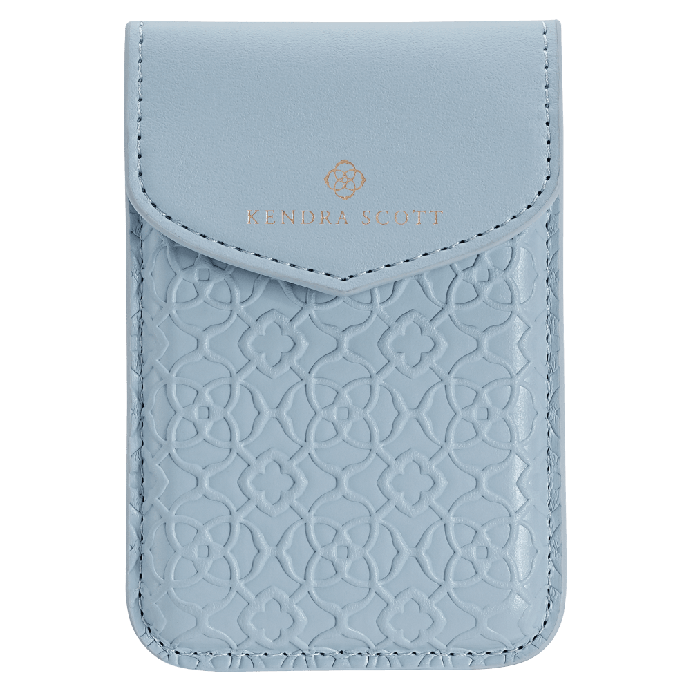Wholesale cell phone accessory Kendra Scott - Magnetic MagSafe Snap Wallet - Blue