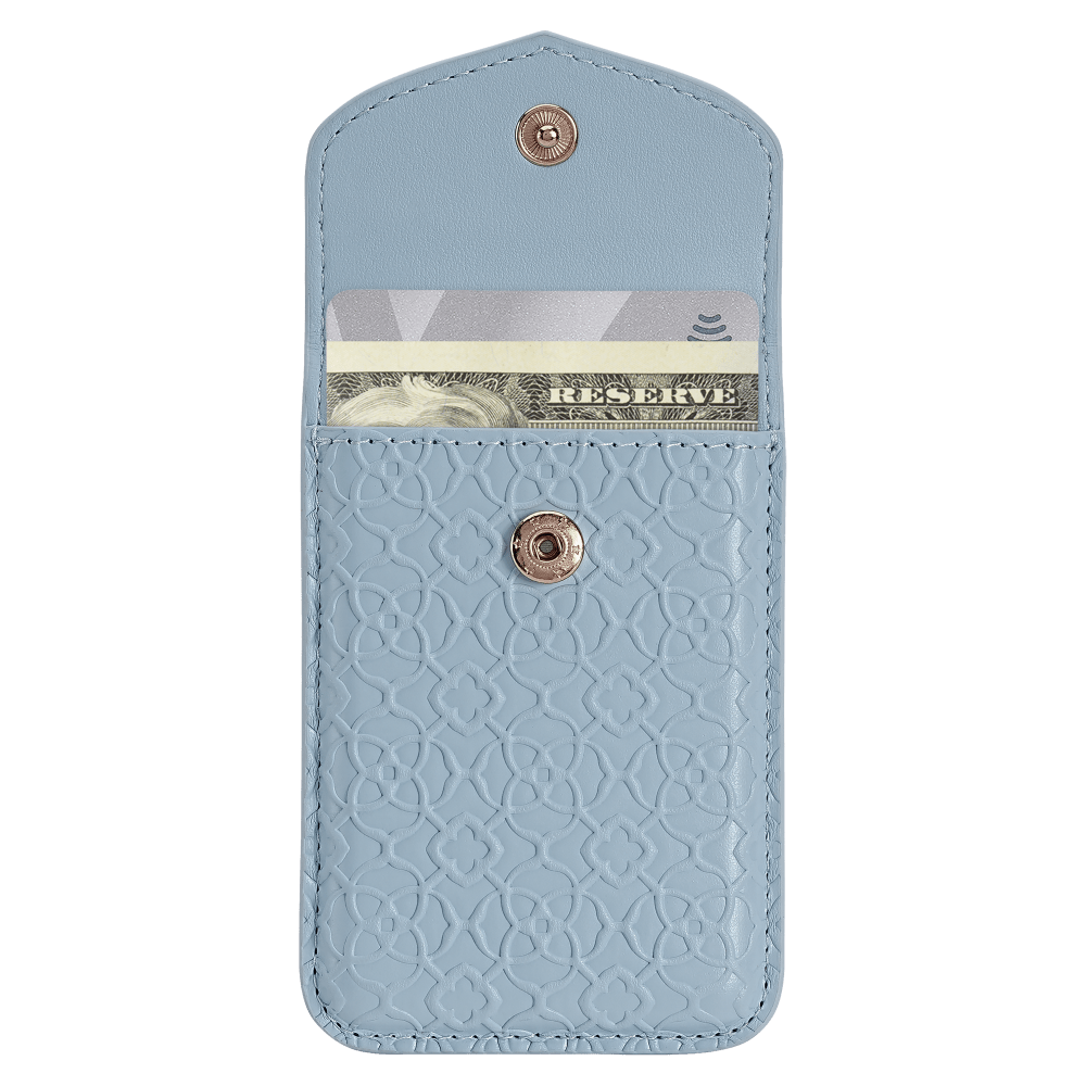 Wholesale cell phone accessory Kendra Scott - Magnetic MagSafe Snap Wallet - Blue