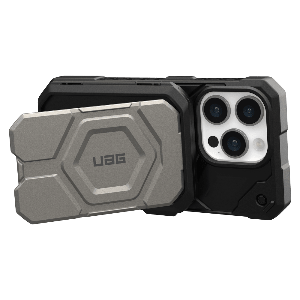 Wholesale cell phone accessory Urban Armor Gear (UAG) - Magnetic Wallet With Stand - Black