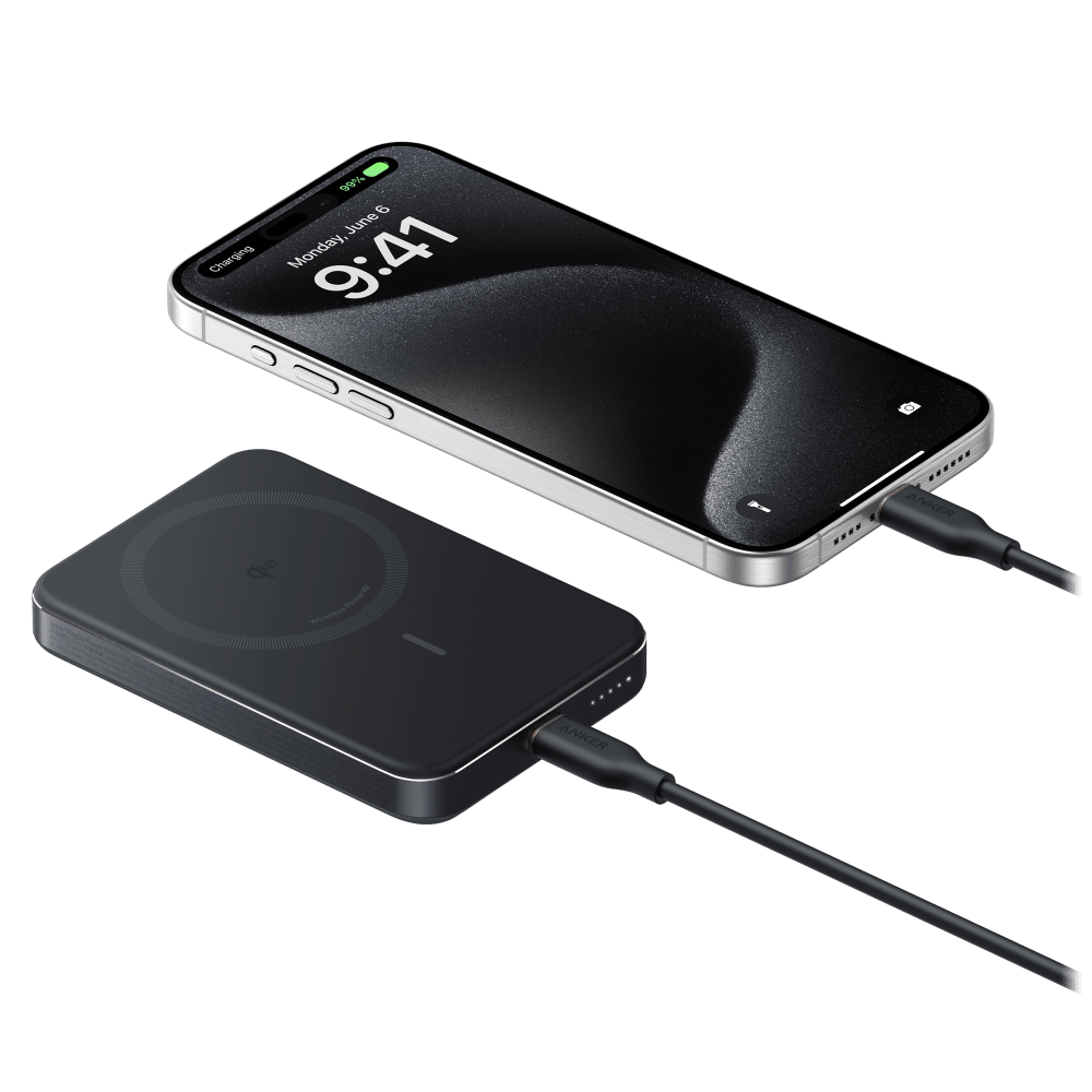 Wholesale cell phone accessory Anker - MagGo Magnetic Wireless Power Bank 10,000 mAh - Black