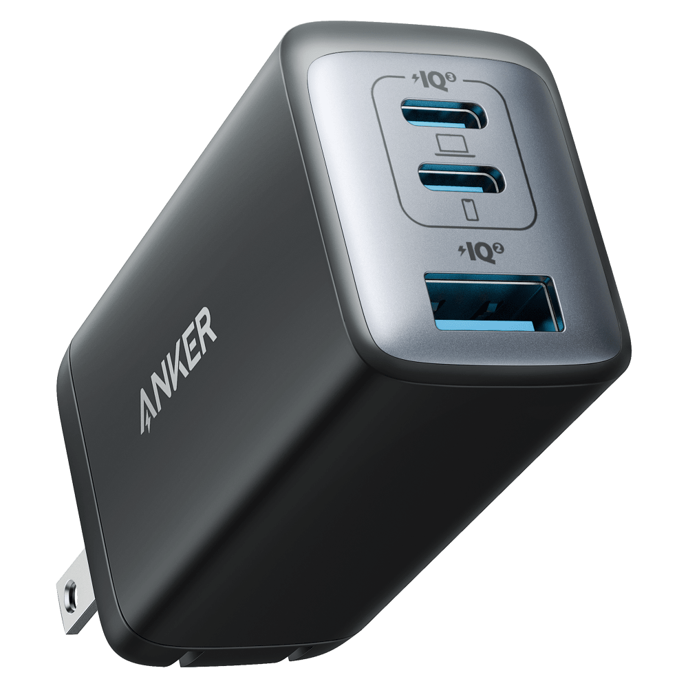 Wholesale cell phone accessory Anker - PowerPort 3 3 Port Wall Charger 65W - Black