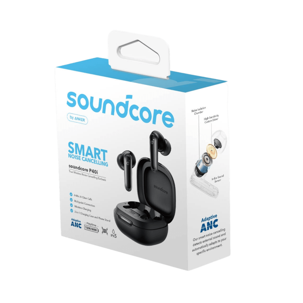 Wholesale cell phone accessory Soundcore - P40i Bluetooth Wireless ANC Earbuds - Black