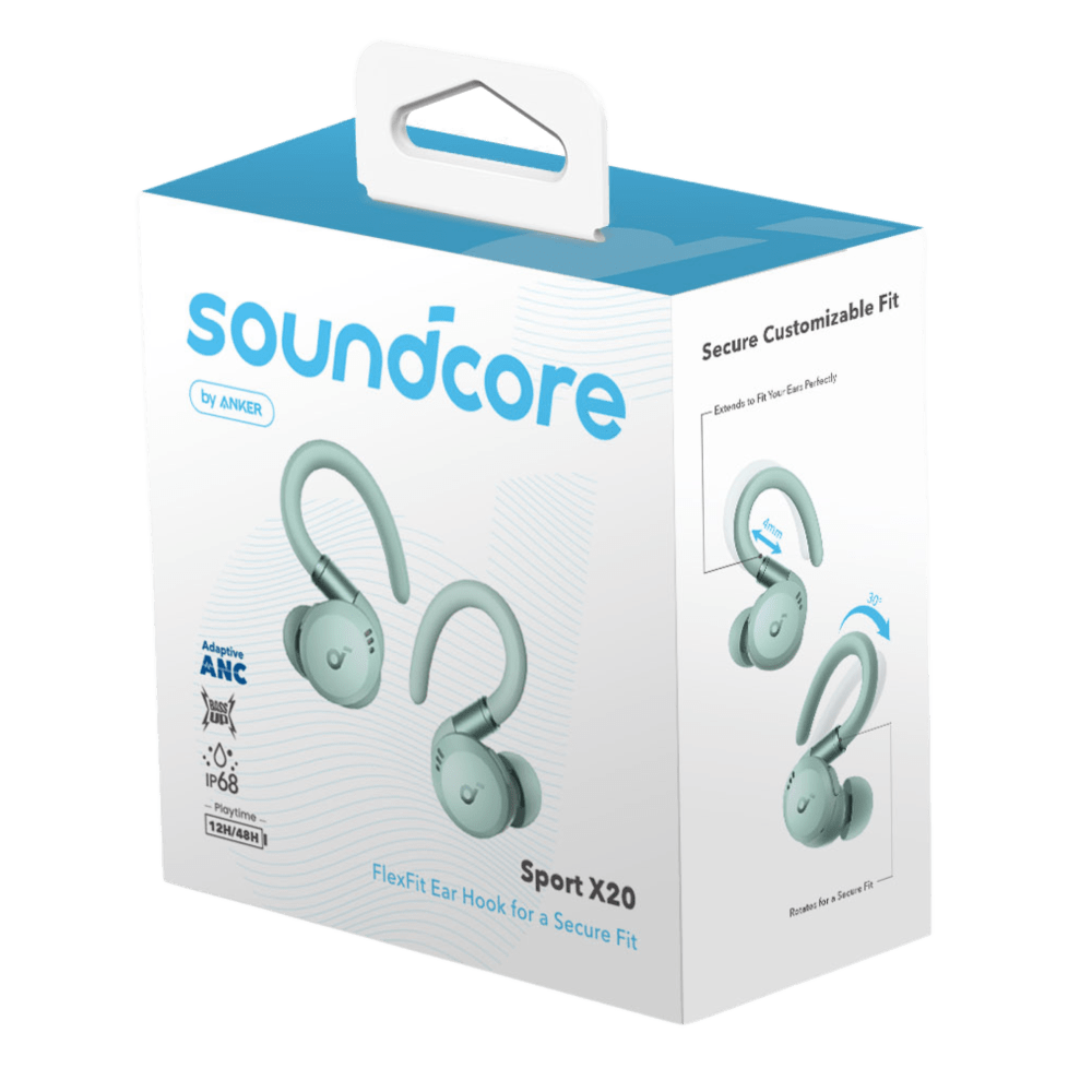 Wholesale cell phone accessory Soundcore - Sport X20 True Wireless Headphones - Green