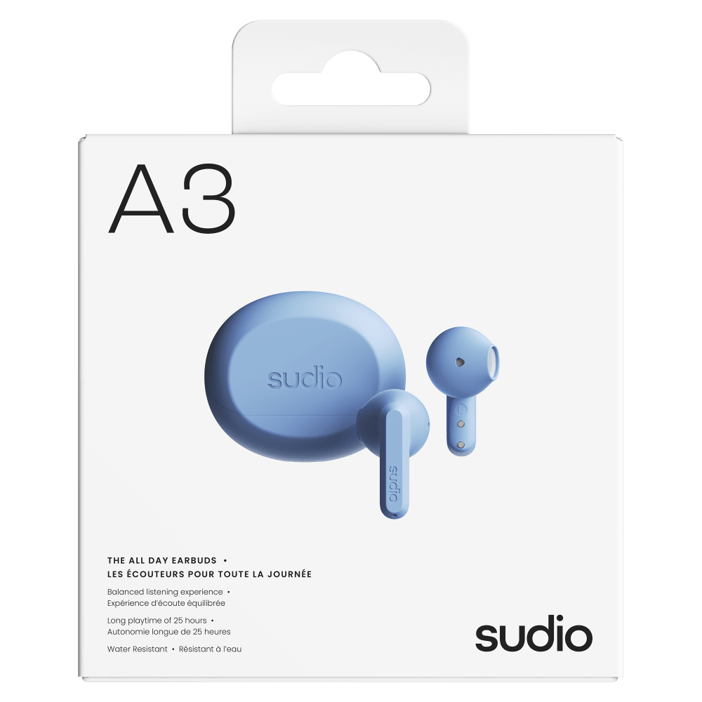 Wholesale cell phone accessory Sudio - A3 True Wireless Earbuds - Blue