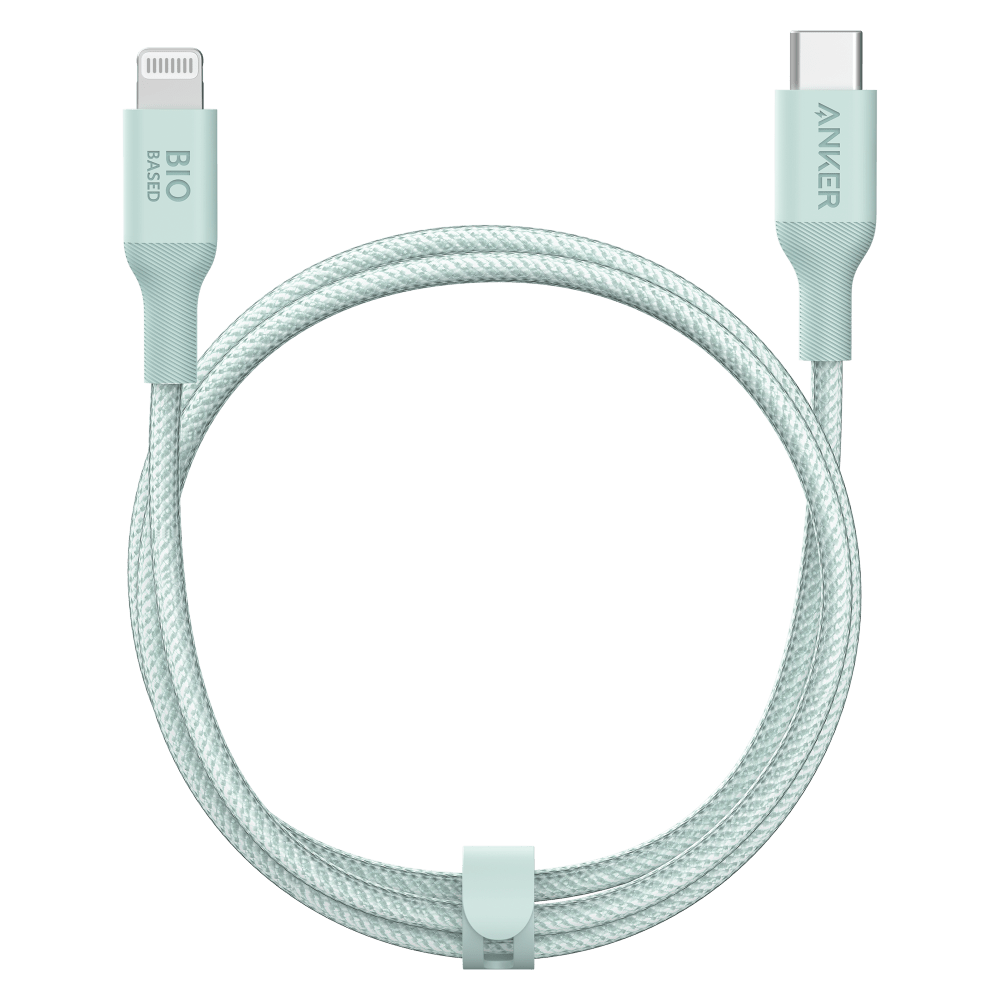 Wholesale cell phone accessory Anker - 542 USB C to Apple Lightning Cable 6ft - Green