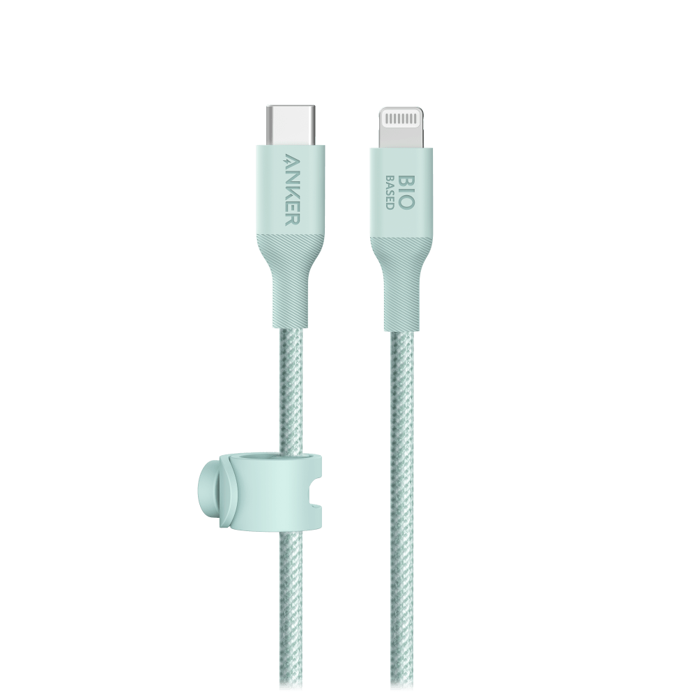 Wholesale cell phone accessory Anker - 542 USB C to Apple Lightning Cable 6ft - Green