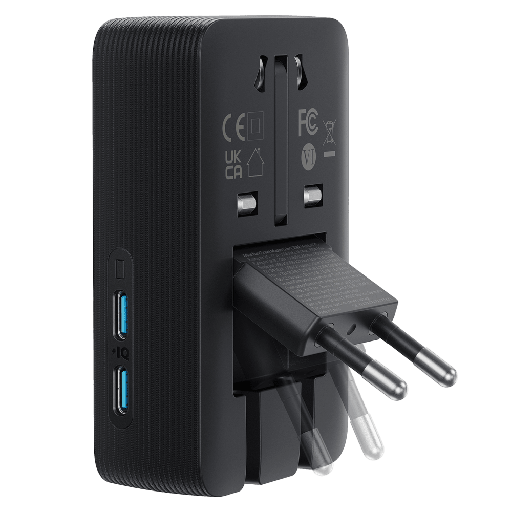 Wholesale cell phone accessory Anker - Nano 5 in 1 Travel Adapter 20W - Black