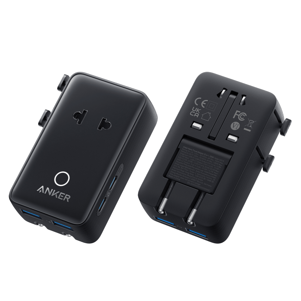 Wholesale cell phone accessory Anker - Nano 5 in 1 Travel Adapter 20W - Black