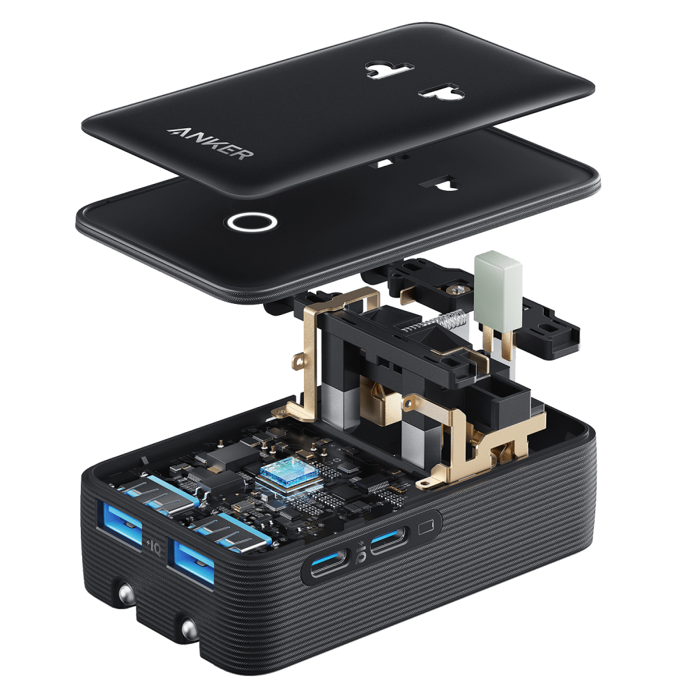 Wholesale cell phone accessory Anker - Nano 5 in 1 Travel Adapter 20W - Black