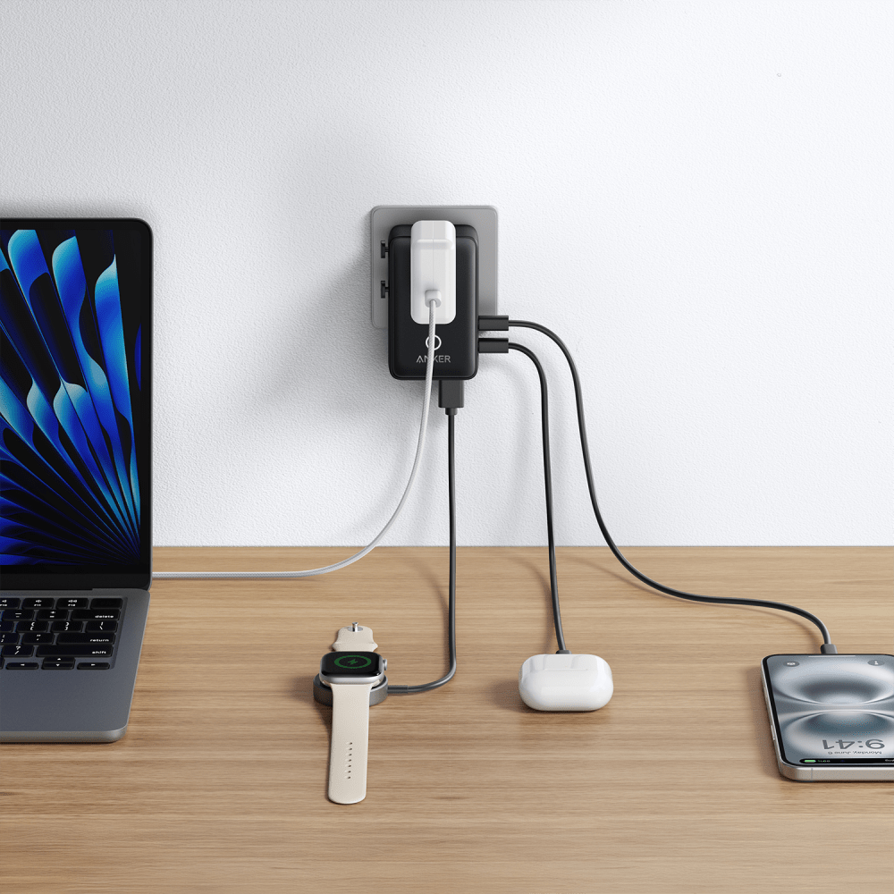 Wholesale cell phone accessory Anker - Nano 5 in 1 Travel Adapter 20W - Black