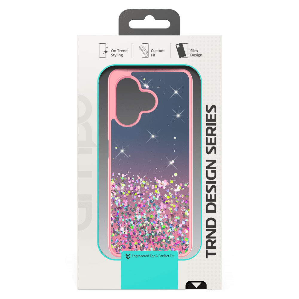 Wholesale cell phone accessory AMPD - TPU  /  Acrylic Glitter Insert Case for Celero 5G Plus