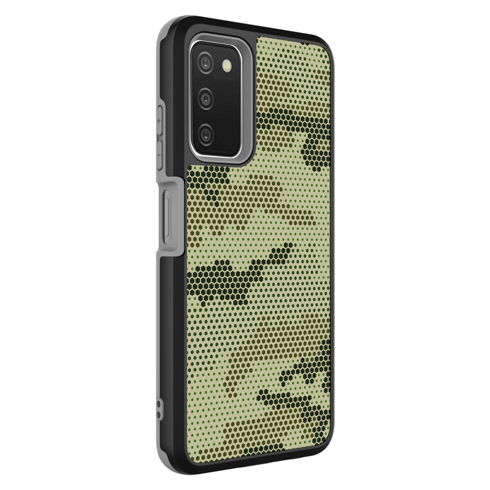 Wholesale cell phone accessory AMPD - Slim Dual Layer Case for Samsung Galaxy A03s - Camouflage