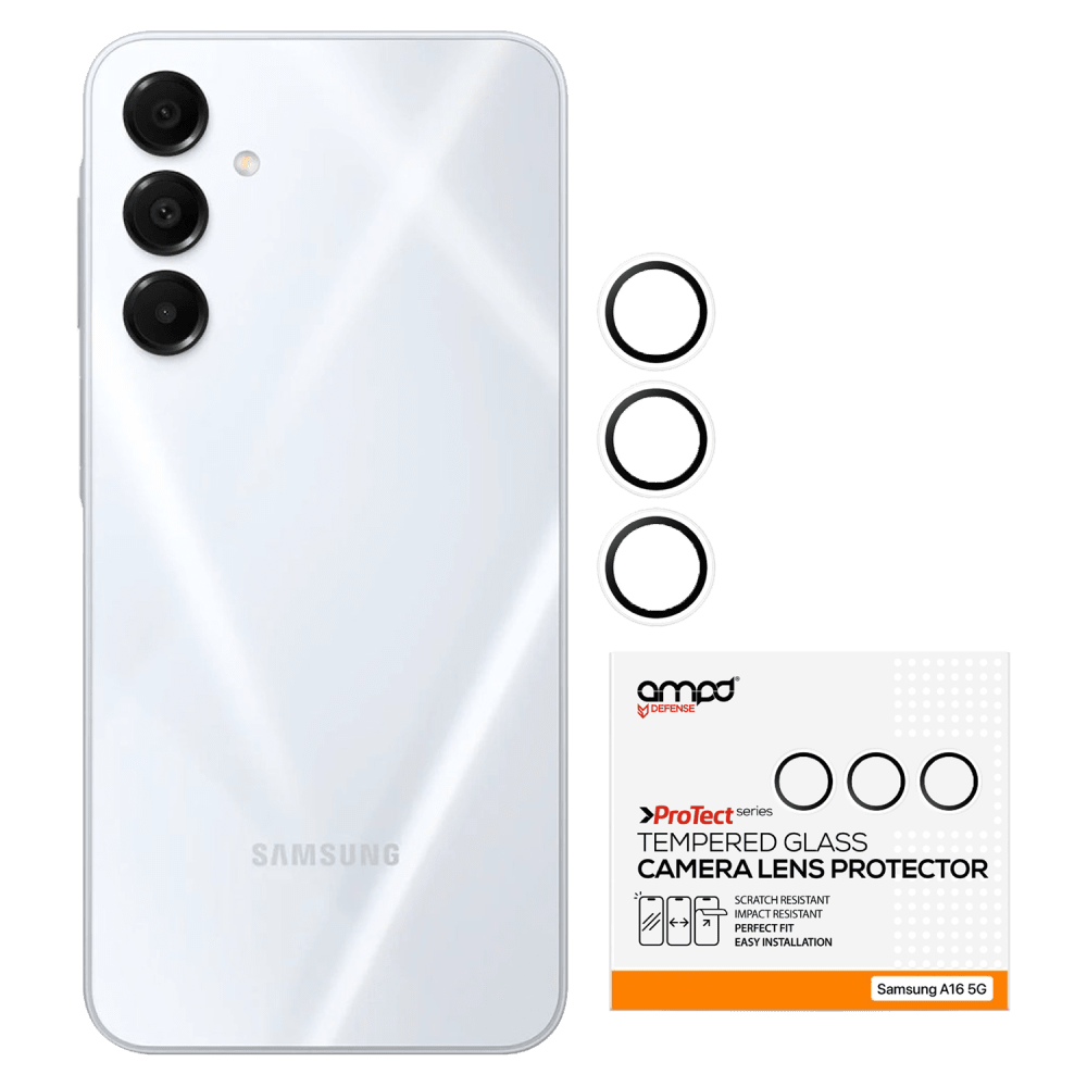 Wholesale cell phone accessory AMPD - Rear Camera Tempered Glass Screen Protector for Samsung