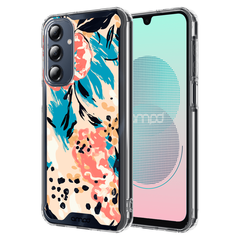 Wholesale cell phone accessory AMPD - TPU / Acrylic HD Print Crystal Clear Case for Samsung