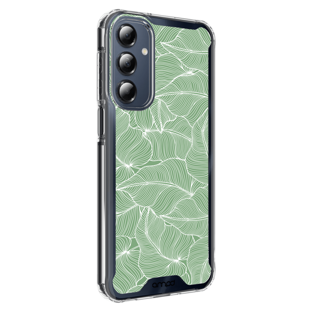 Wholesale cell phone accessory AMPD - TPU / Acrylic HD Print Crystal Clear Case for Samsung