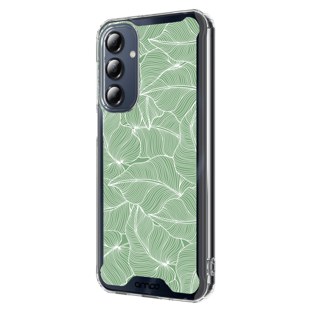 Wholesale cell phone accessory AMPD - TPU / Acrylic HD Print Crystal Clear Case for Samsung