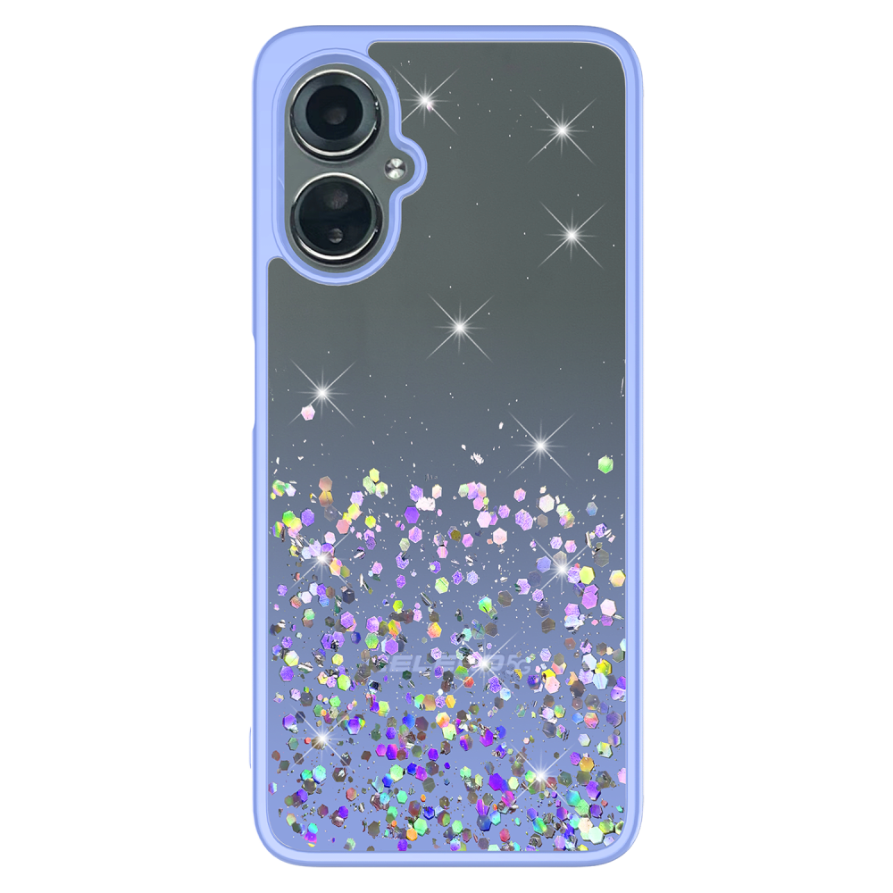 Wholesale cell phone accessory AMPD - TPU   /   Acrylic Glitter Case for Celero5G SC - Purple