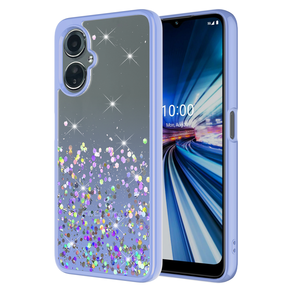 Wholesale cell phone accessory AMPD - TPU  /  Acrylic Glitter Insert Case for Celero 5G (Gen