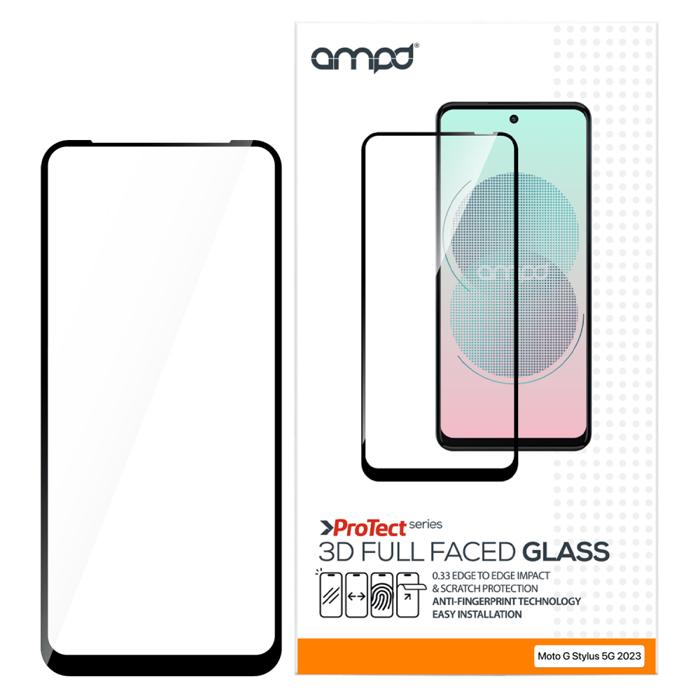 Wholesale cell phone accessory AMPD - 3D Full Faced Tempered Glass for Motorola Moto G 5G (