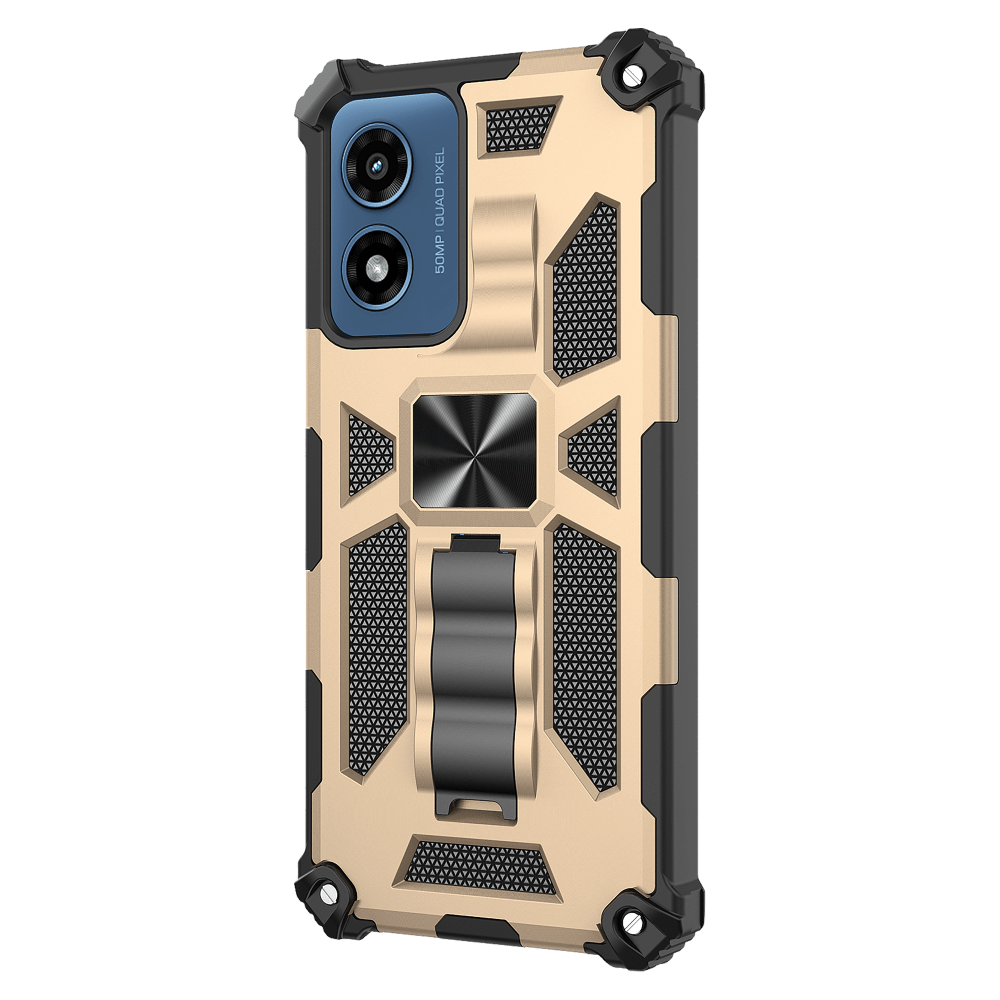 Wholesale cell phone accessory AMPD - Dual Layer Kickstand Spiderweb Case for Motorola Moto