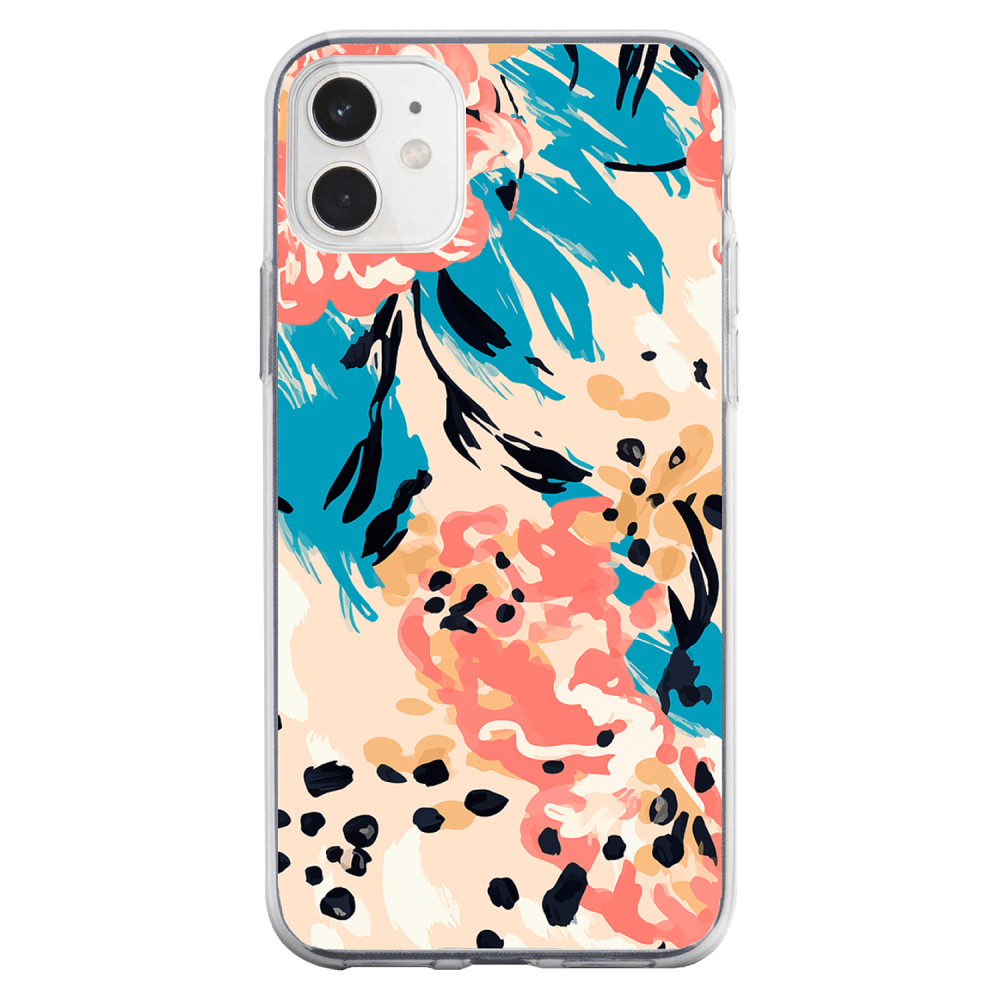 Wholesale cell phone accessory AMPD - TPU / Acrylic HD Print Case for Apple iPhone 11 - Floral