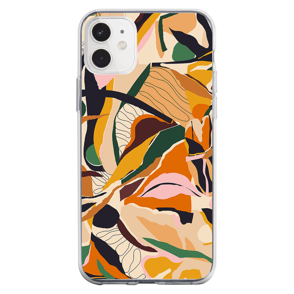 Wholesale cell phone accessory AMPD - TPU / Acrylic HD Print Case for Apple iPhone 11 - Floral