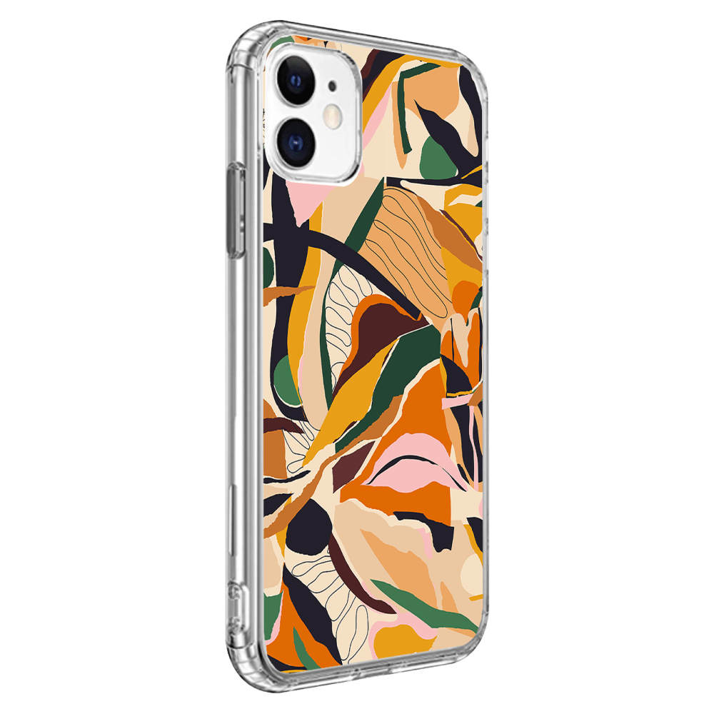 Wholesale cell phone accessory AMPD - TPU / Acrylic HD Print Case for Apple iPhone 11 - Floral