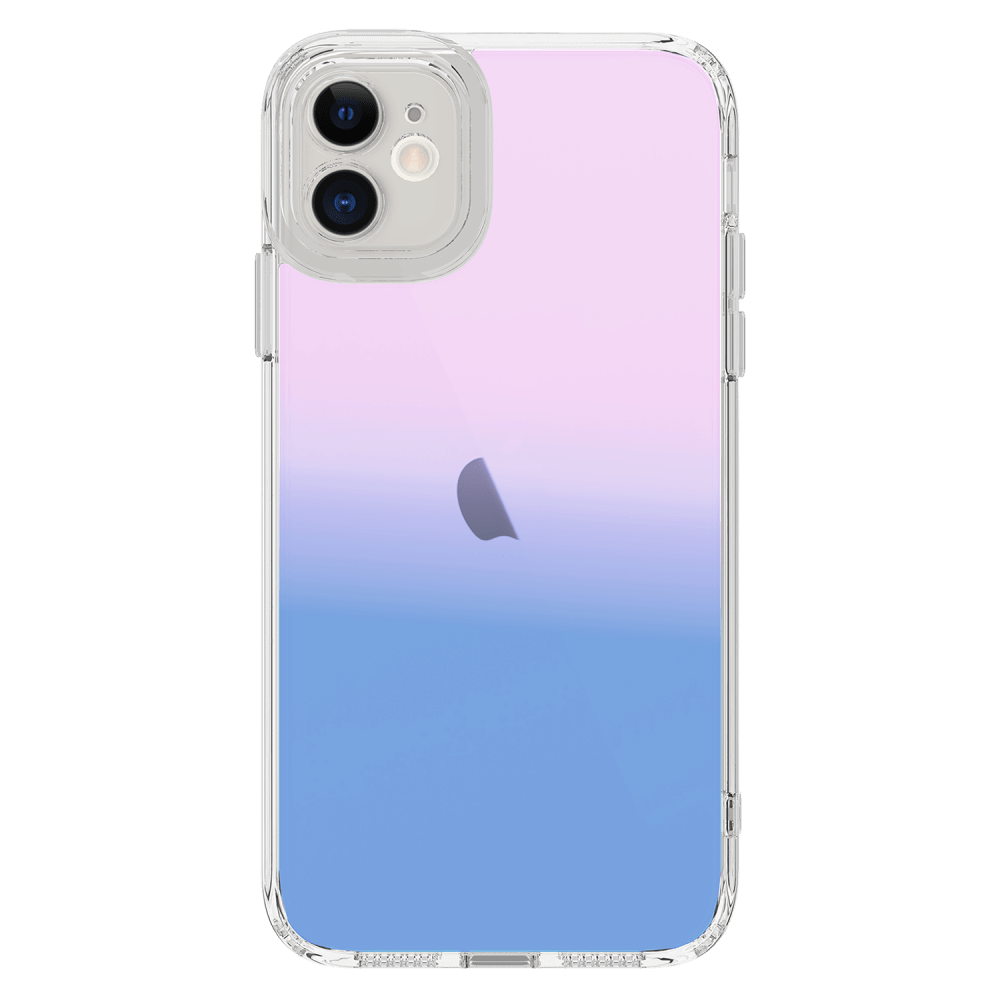 Wholesale cell phone accessory AMPD - Acrylic Ice Holographic Case for Apple iPhone 11 - Blue