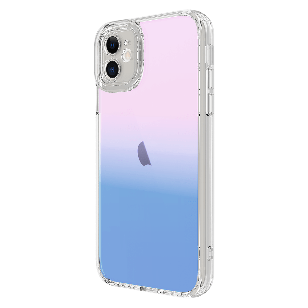 Wholesale cell phone accessory AMPD - Acrylic Ice Holographic Case for Apple iPhone 11 - Blue