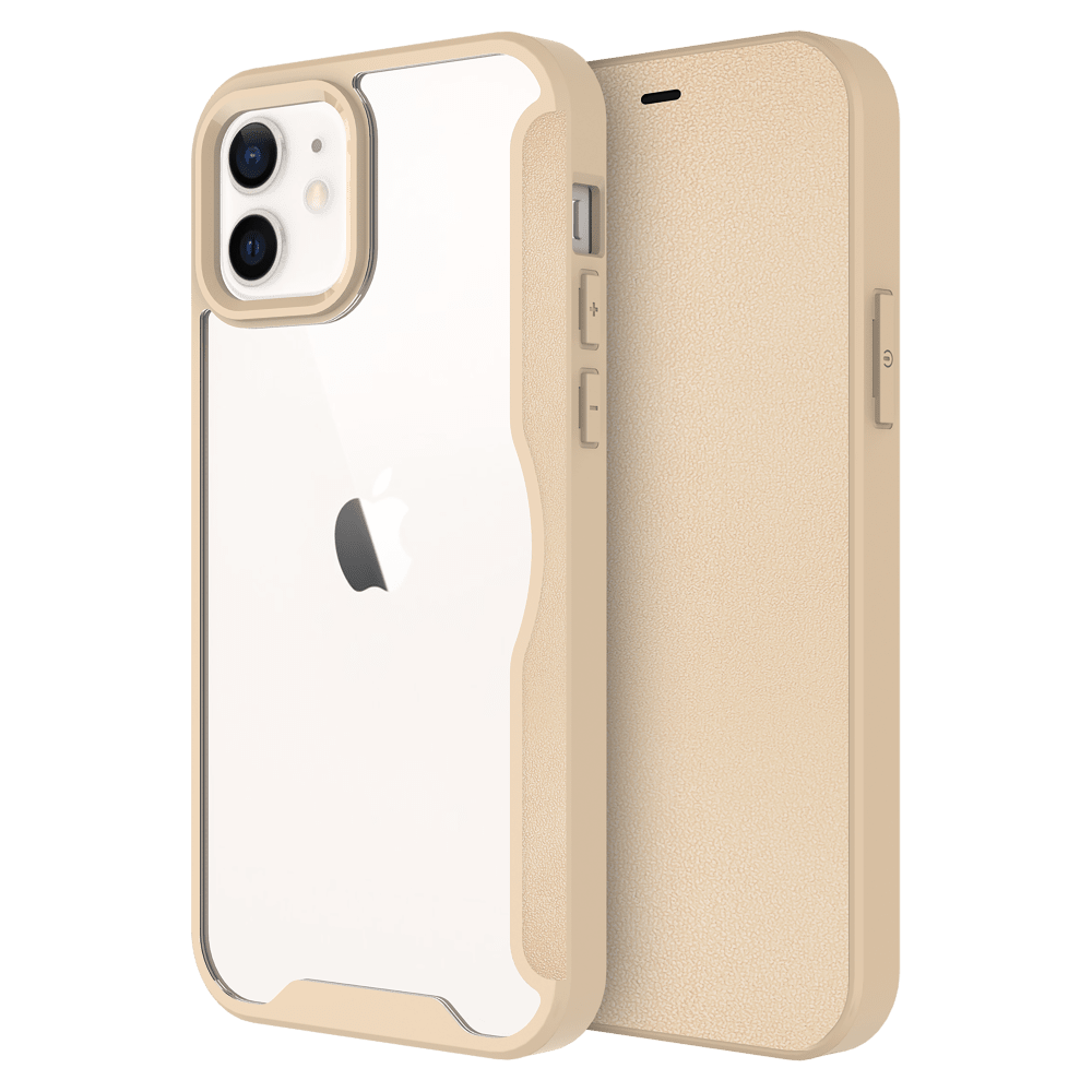 Wholesale cell phone accessory AMPD - TPU  /  Acrylic Flip Wallet Case for Apple iPhone 12 -