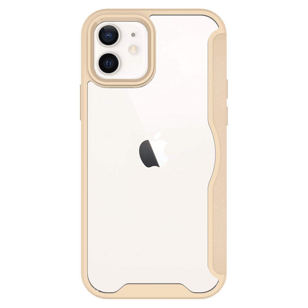 Wholesale cell phone accessory AMPD - TPU  /  Acrylic Flip Wallet Case for Apple iPhone 12 -