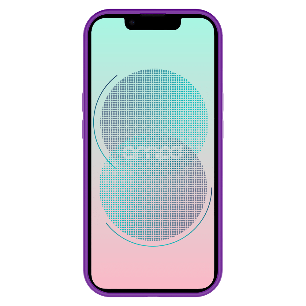 Wholesale cell phone accessory AMPD - Dual Layer Classic Slim Case for Apple iPhone 13 - Purple