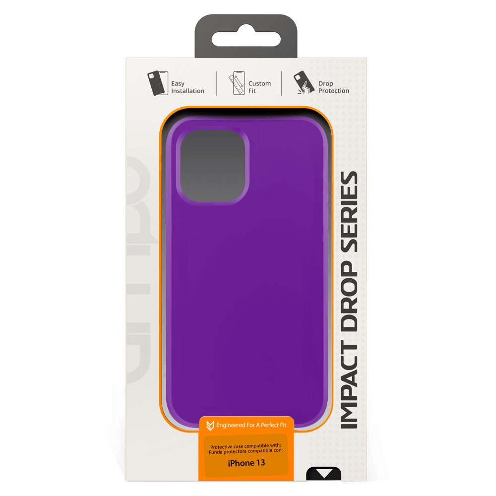 Wholesale cell phone accessory AMPD - Dual Layer Classic Slim Case for Apple iPhone 13 - Purple