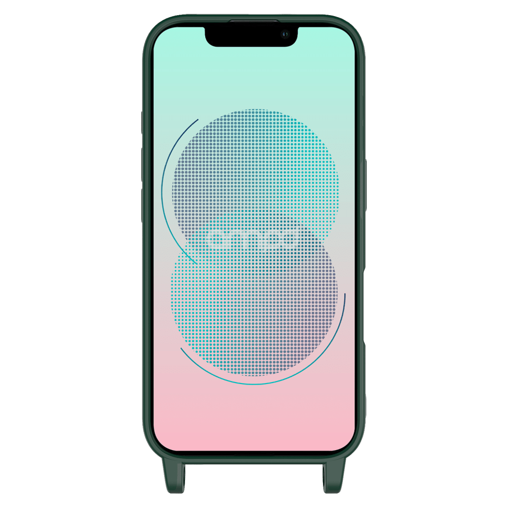 Wholesale cell phone accessory AMPD - Real Feel TPU Crossbody Strap Case for Apple iPhone 13