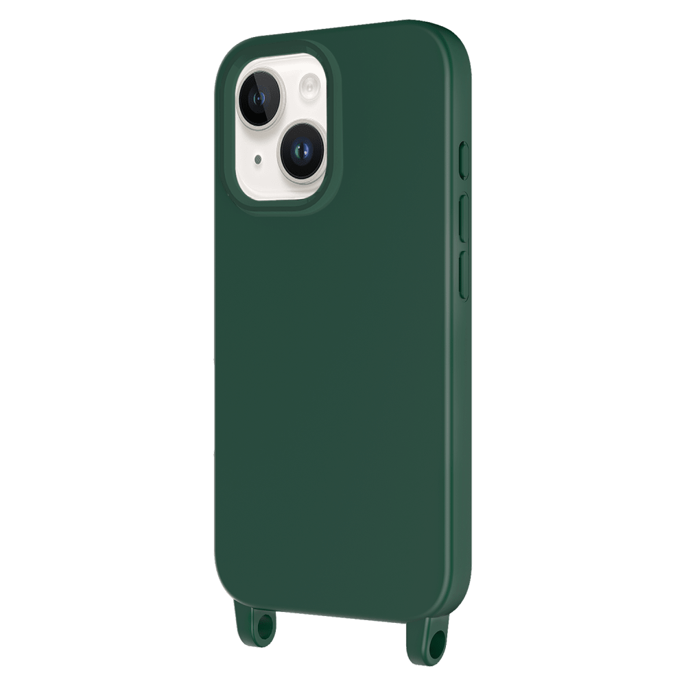 Wholesale cell phone accessory AMPD - Real Feel TPU Crossbody Strap Case for Apple iPhone 13