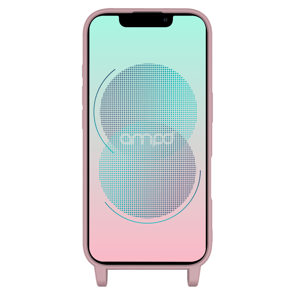 Wholesale cell phone accessory AMPD - Real Feel TPU Crossbody Strap Case for Apple iPhone 13